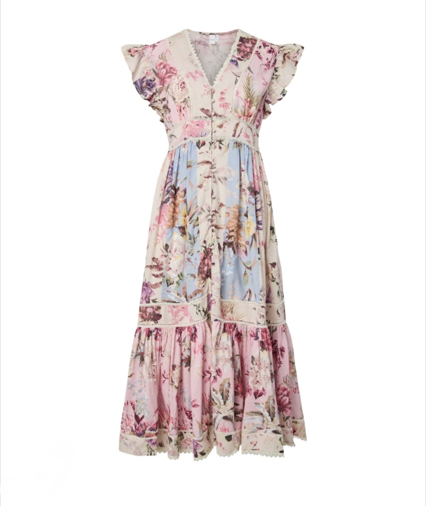 Messa Long Dress - Ballerina/ Skyway - Image 1