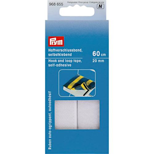 Borrelås selvklebende – hvit, Prym – 20mmx60cm