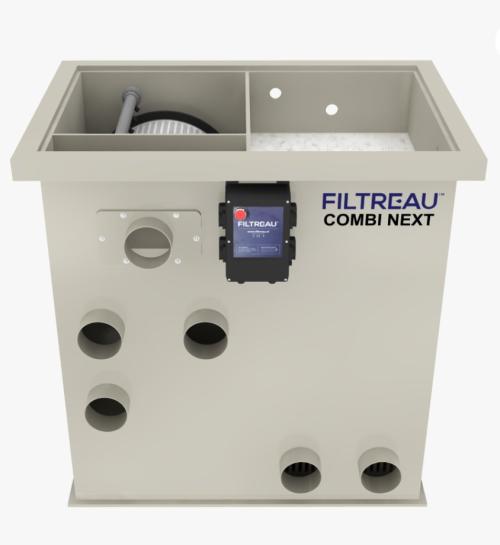 Trommelfilter Filtreau Pro combi / høy modell / Max flow 30m3 / 60m3 dam . Ny verson 2026