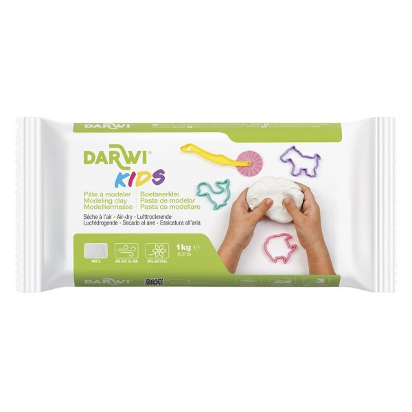 Lufttørkende leire Kids – 1kg Darwi 