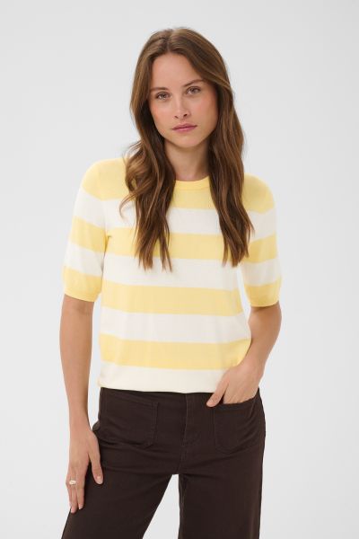 KAlizza Striped Topp Gul