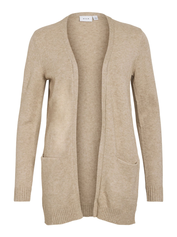 Viril open knit cardigan, sand - Image 7