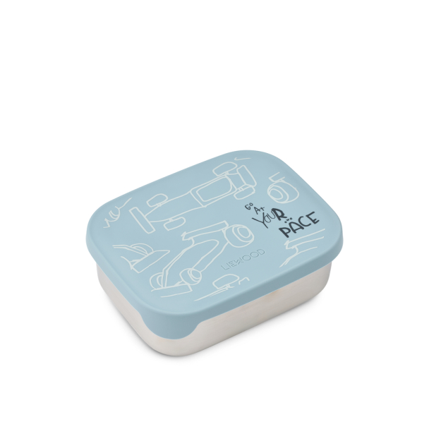 Arthur Lunchbox - Race Cars/Beach Blue - Image 1