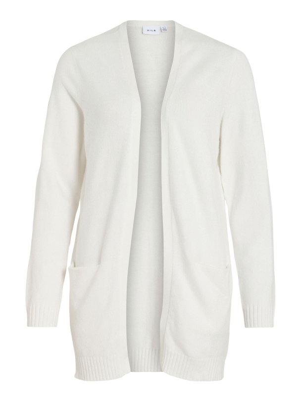 Viril open knit cardigan, hvit - Image 3