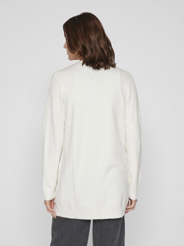 Viril open knit cardigan, hvit - Image 5