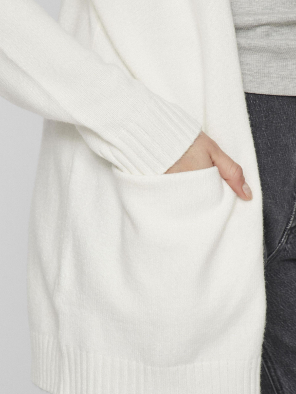 Viril open knit cardigan, hvit - Image 7