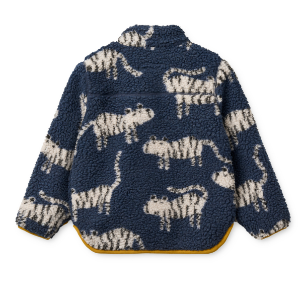 Nolan Pile Jacket - Tiger/Classic Navy - Image 2