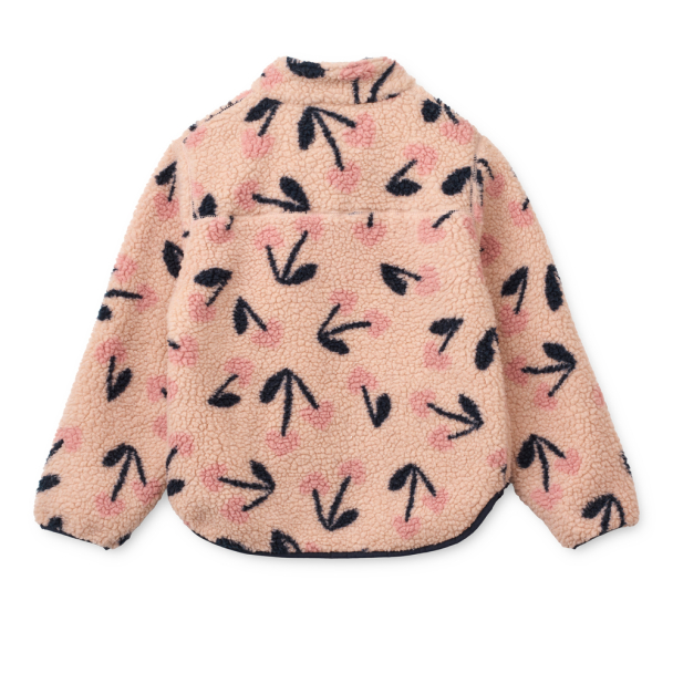 Nolan Pile Jacket - Mega Cherry Heart/Rosey - Image 3
