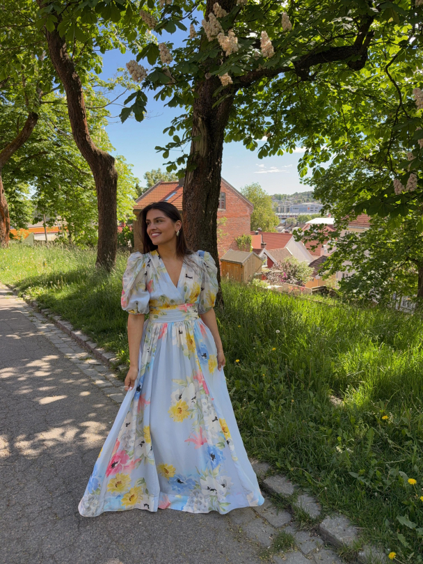Organza Gown - Blue Meadow  - Image 2