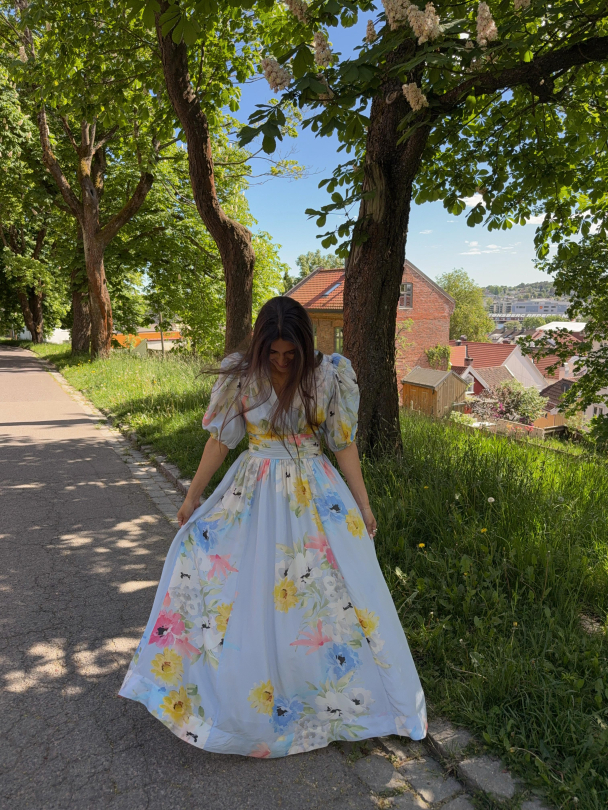 Organza Gown - Blue Meadow  - Image 3