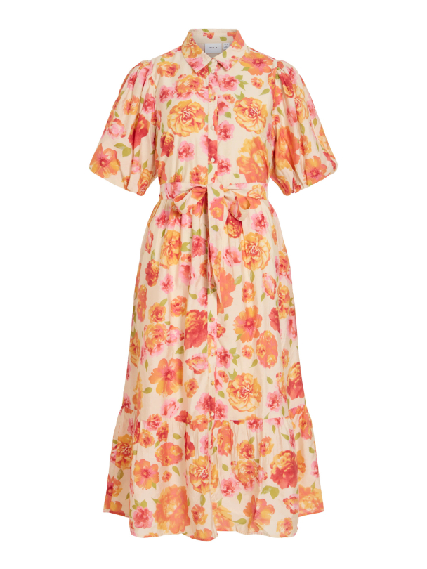 VIALINIA SOL 2/4 MIDI SHIRT DRESS/LN - Image 1