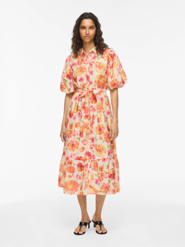VIALINIA SOL 2/4 MIDI SHIRT DRESS/LN - Image 3