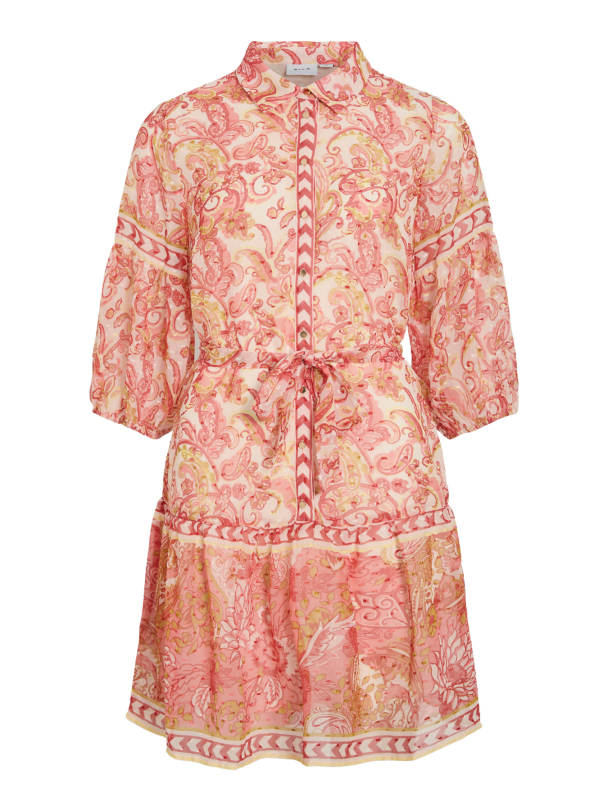 VIPRAYA PRINTED SHORT DRESS/LN/1 - Image 1