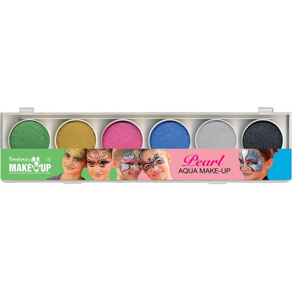 Ansiktsmaling Fantasy Make-Up med glitter– Skrin 6 farger