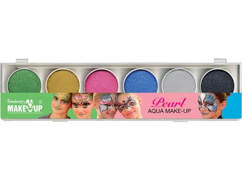 Ansiktsmaling Fantasy Make-Up med glitter– Skrin 6 farger