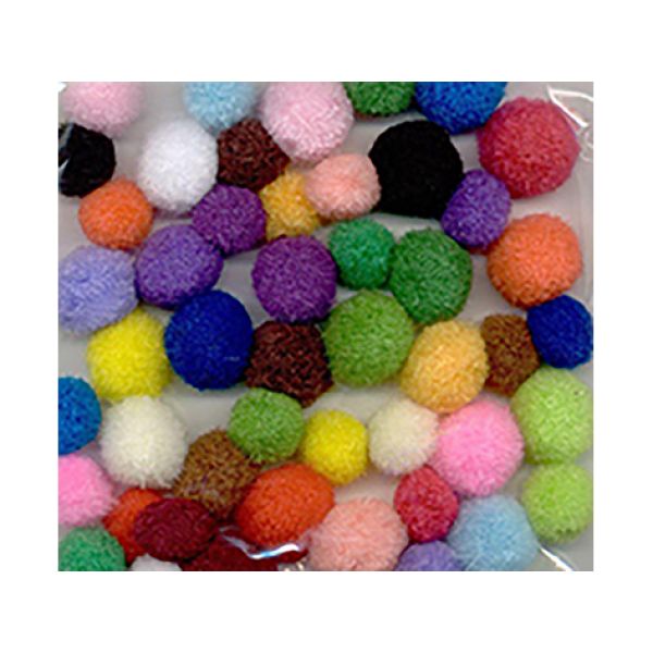 Pomponger sett – Mix – 48ass.