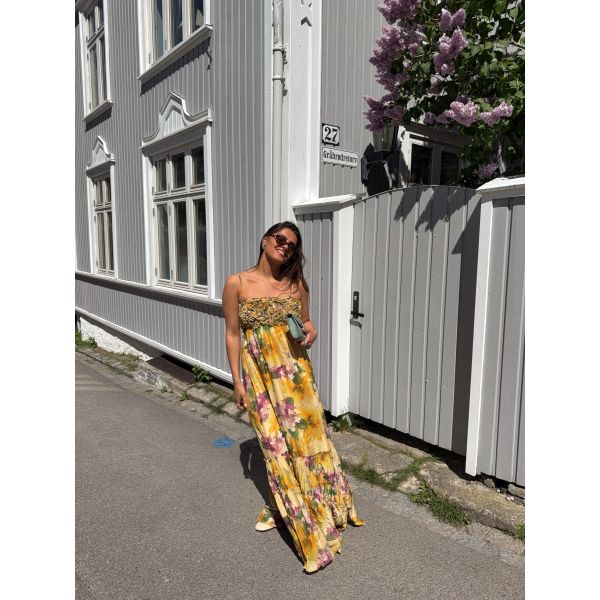 Organza Strap Dress - Sunflower Haze 