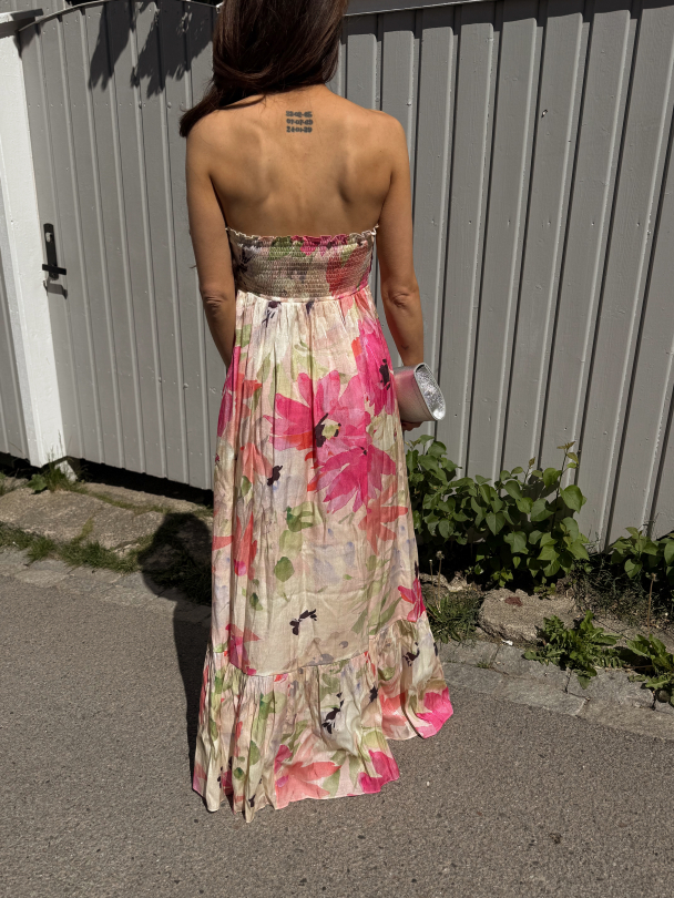 Shiny Bandeau Dress - Soft Dew   - Image 6