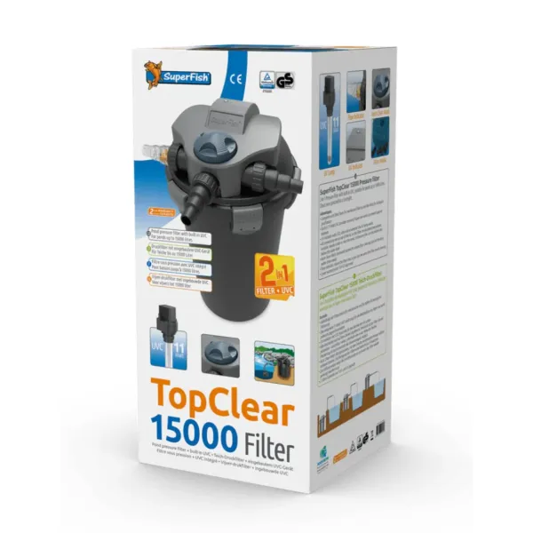 TopClear 15000 trykkfilter med UV-C
