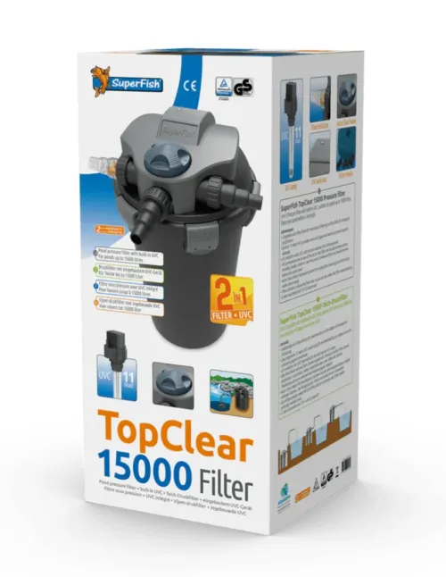 TopClear 15000 trykkfilter med UV-C