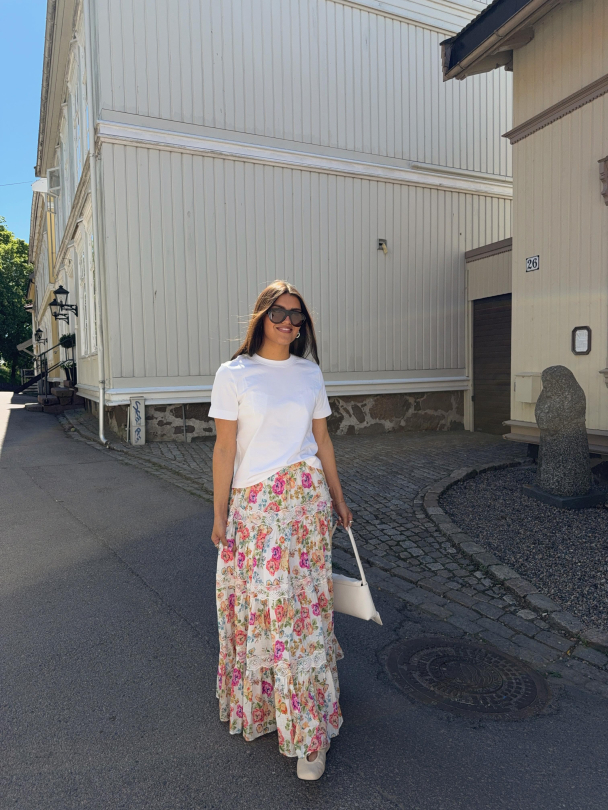 Cotton Slub Maxi Skirt - Flora  - Image 4