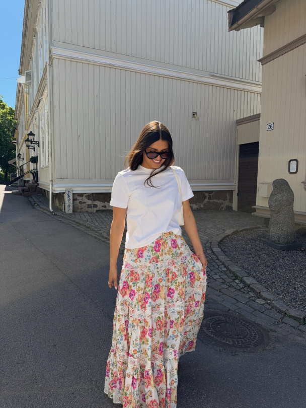 Cotton Slub Maxi Skirt - Flora  - Image 5