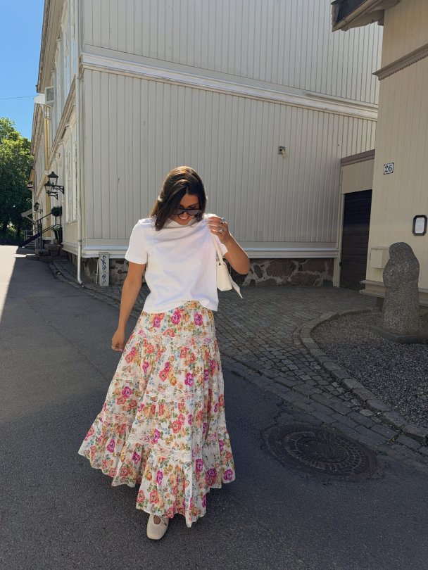 Cotton Slub Maxi Skirt - Flora  - Image 6