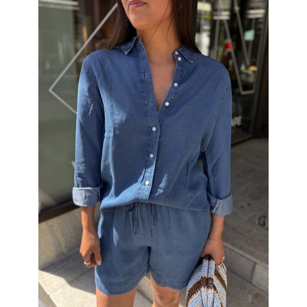 Janna-Viva Shirt - Medium Blue Denim 