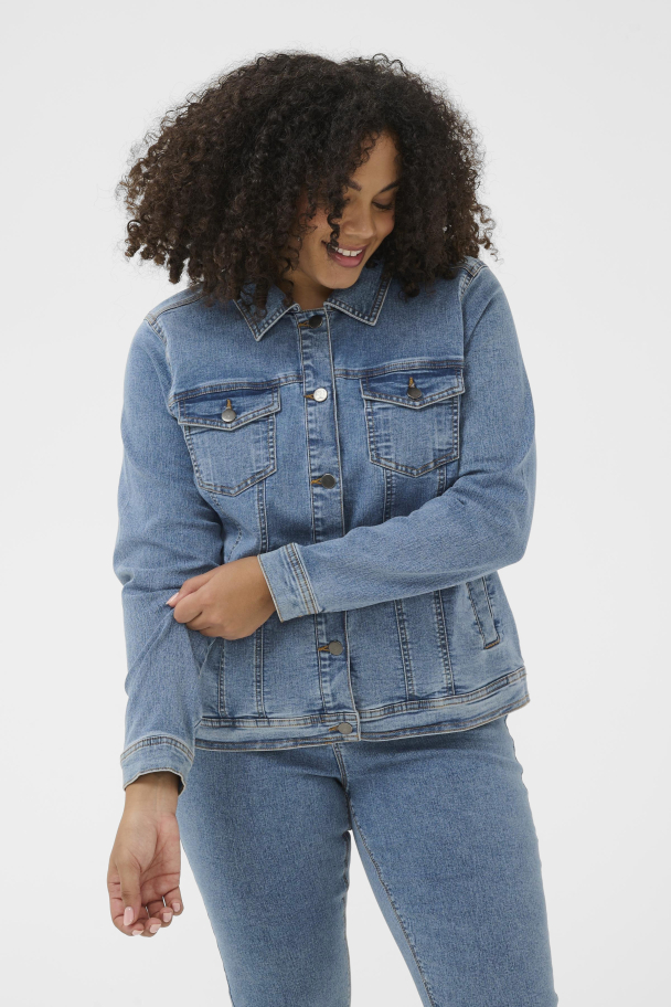 Kaffe Curve Vilana denimjakke - Image 1
