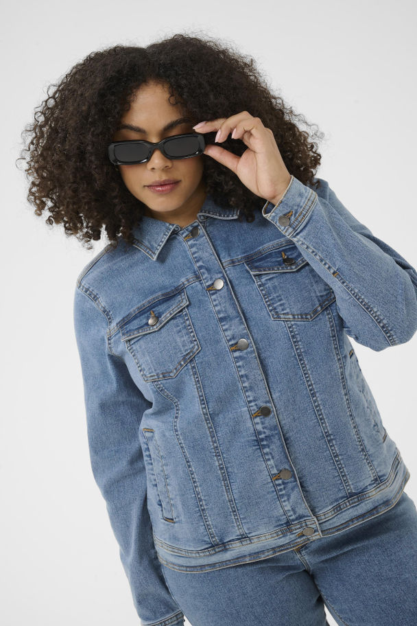 Kaffe Curve Vilana denimjakke - Image 4