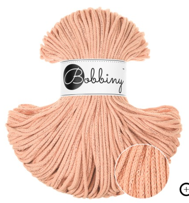 Bobbiny Junior 3mm - Unicolor Peach Fuzz