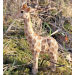 Sjiraff baby - dyrefigur i tre