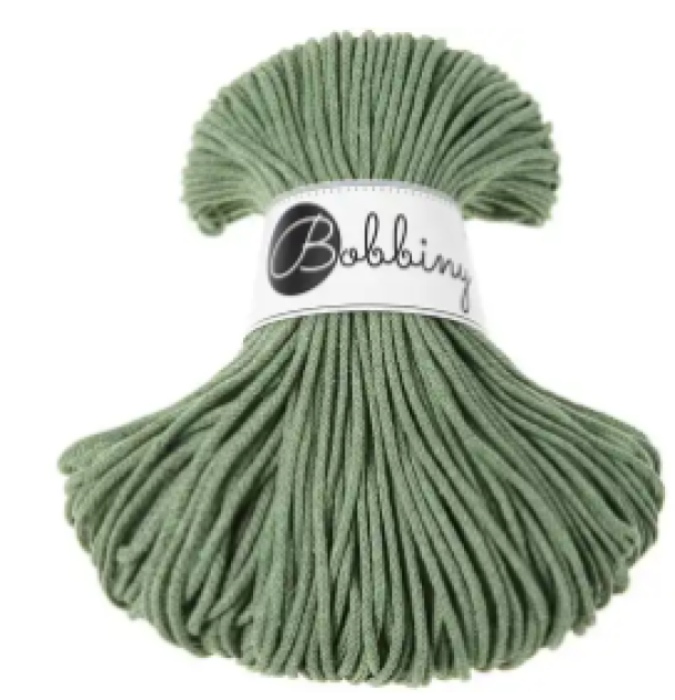 Bobbiny Junior 3mm - Eucalyptus Green