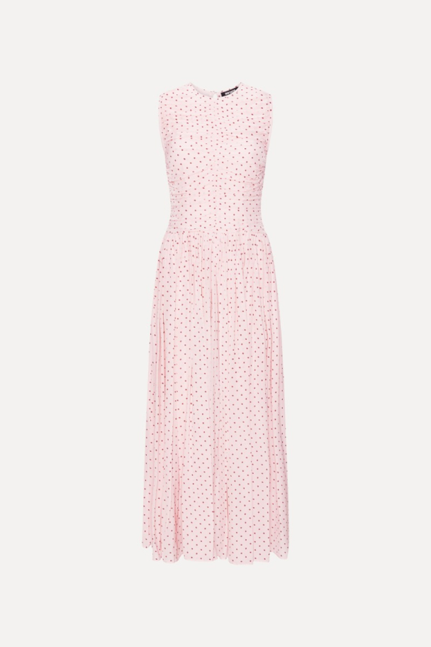 Ns Ruched Dress - Barely Pink Combo 