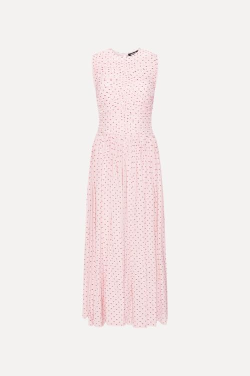 Ns Ruched Dress - Barely Pink Combo 