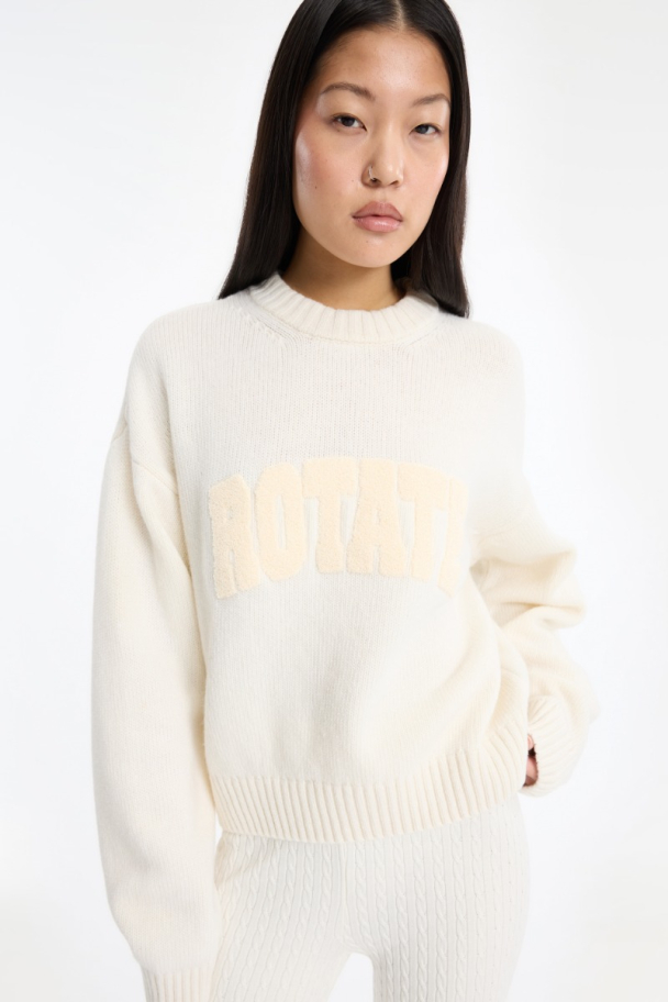 Crewneck Sweater - Egret  - Image 3