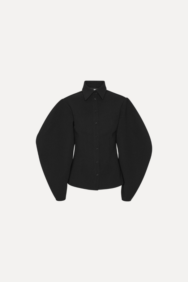 Suiting Fitted Shirt - Black  - Image 1