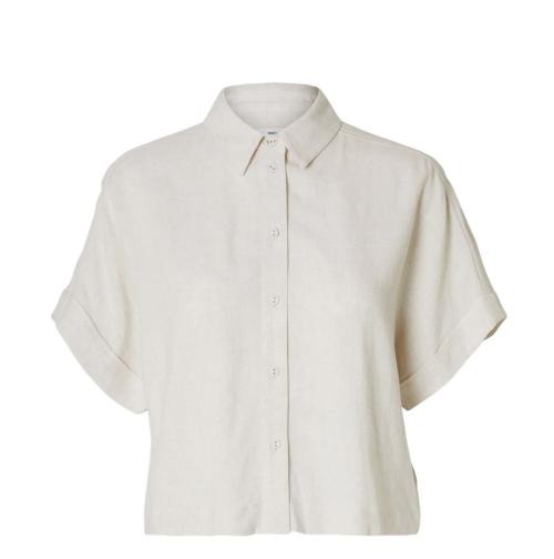 Viva Cropped Sun Shirt - Sandshell 