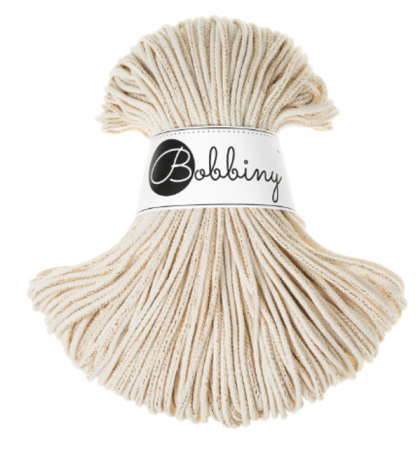 Bobbiny Junior 3mm - Golden Natural - Image 1