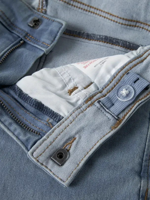 NKMsilas Slim Fit Shorts Lys Blå - Image 3