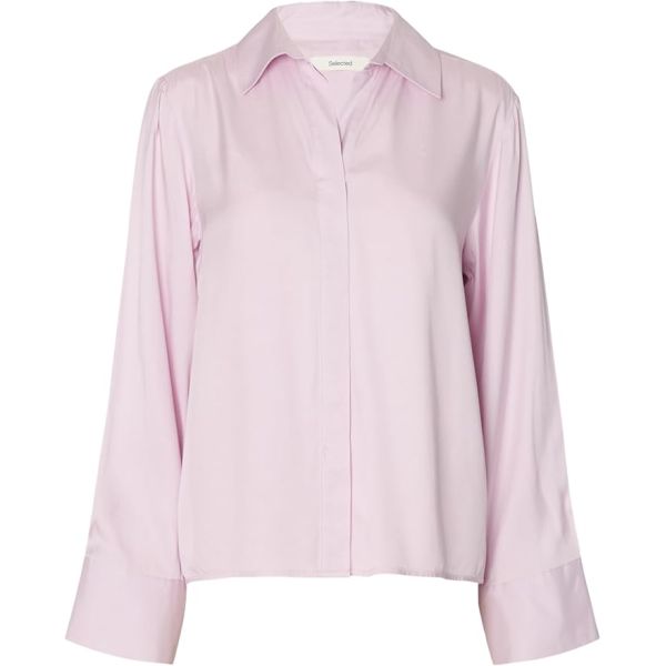 Jonna Reg Open Collar Shirt - Windsome Orchid 