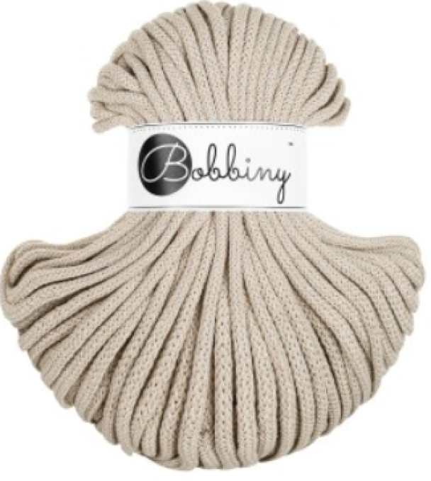 Bobbiny Premium 5mm - Beige - 50m