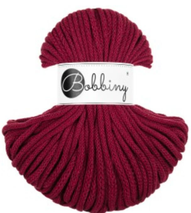 Bobbiny Premium 5mm - Wine Red - 50m