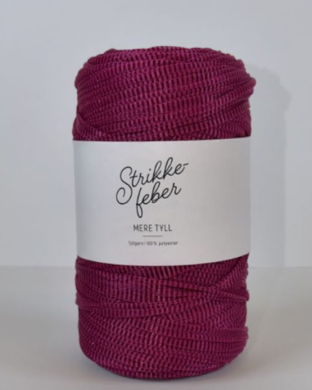 Strikkefeber - 57 - Mere Tyll  - Cerise