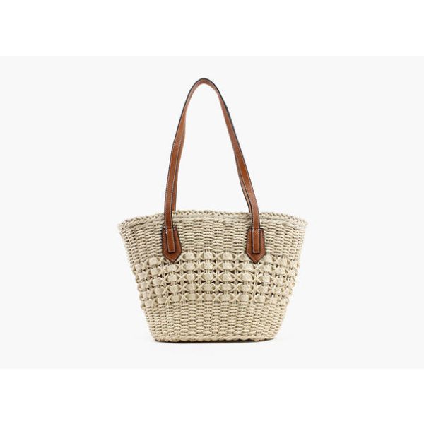 Straw Bag Medium - Beige 