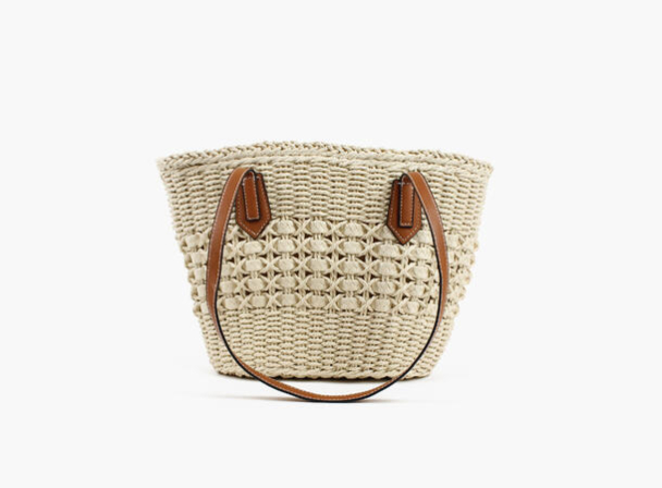 Straw Bag Medium - Beige  - Image 2