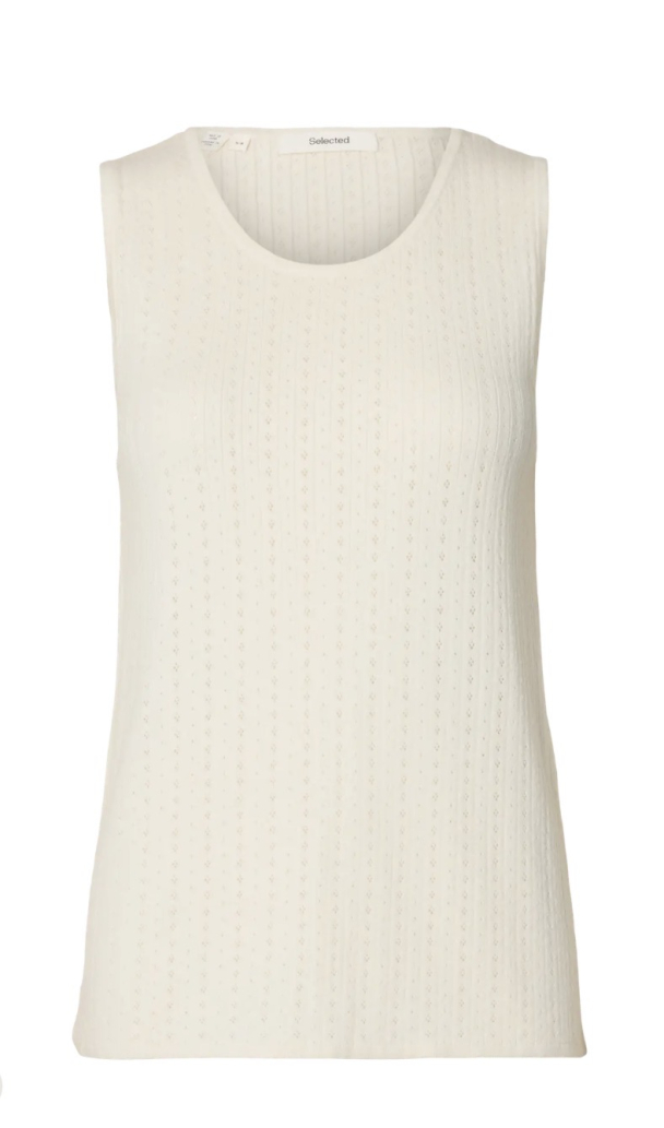 Helle Point Knit Top - Egret - Image 2