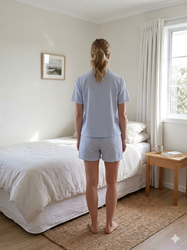 Pyjamas striper blå 79910 - Image 2