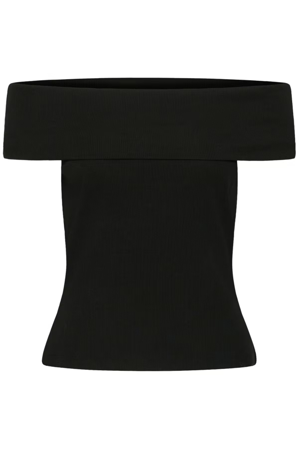 Drew Off Shulder Top - Black  - Image 1
