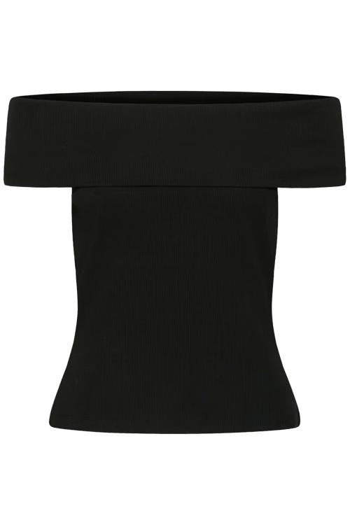 Drew Off Shulder Top - Black 